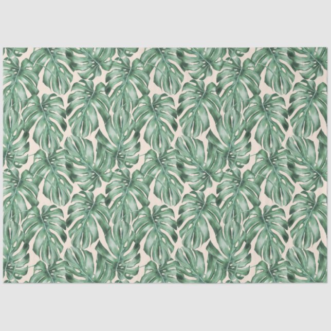 Tropical Animal Print &Greenery Series Design 17 Tissue Paper (Front)