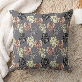 Tropical Animal Print &Greenery Series Design 36 Throw Pillow