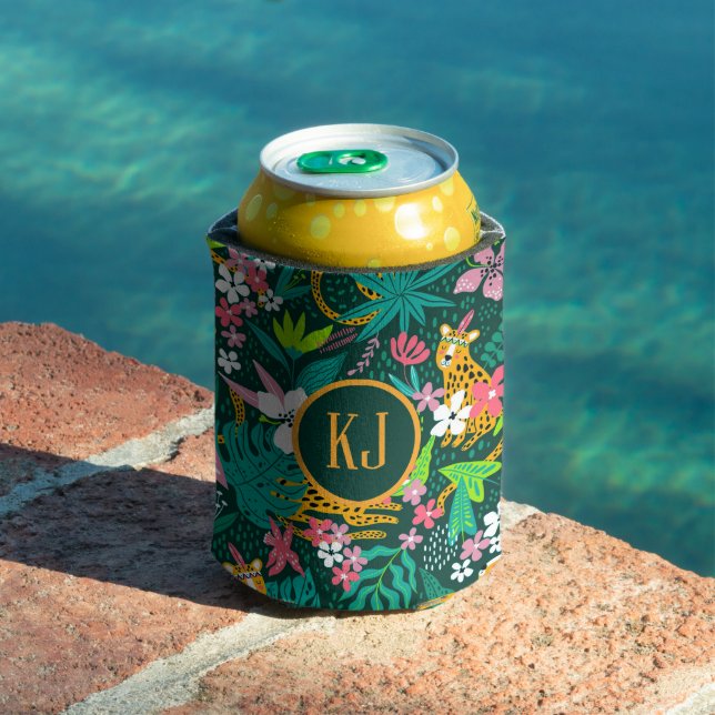 Tropical animals and leaves pattern can cooler (In Situ Pool)