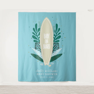 Tropical Aqua Baby On Board Tapestry