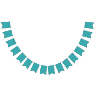 Tropical Aqua / Turquoise Solid Colour SW 6767 Bunting Flags