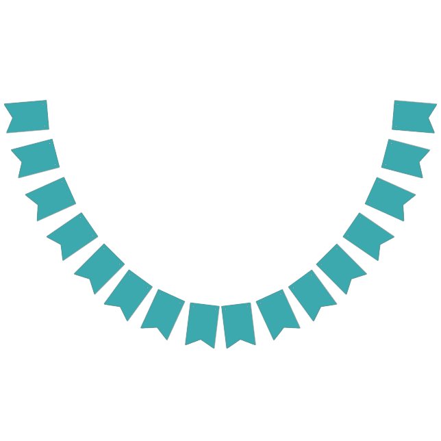 Tropical Aqua / Turquoise Solid Colour SW 6767 Bunting Flags (All)