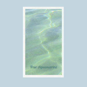 Tropical Aquamarine Water Customizable Napkin
