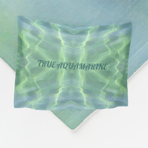 Tropical Aquamarine Water Personalized Fleece Blanket