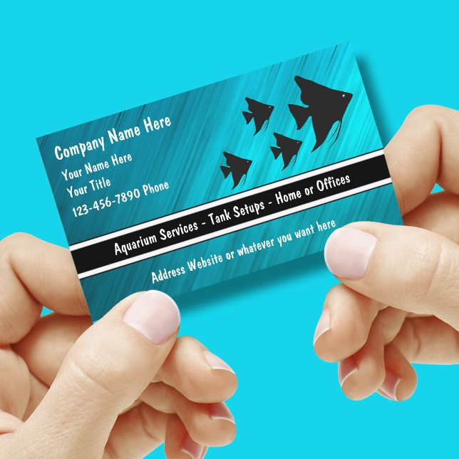 Tropical Aquarium Business Cards (Creator Uploaded)
