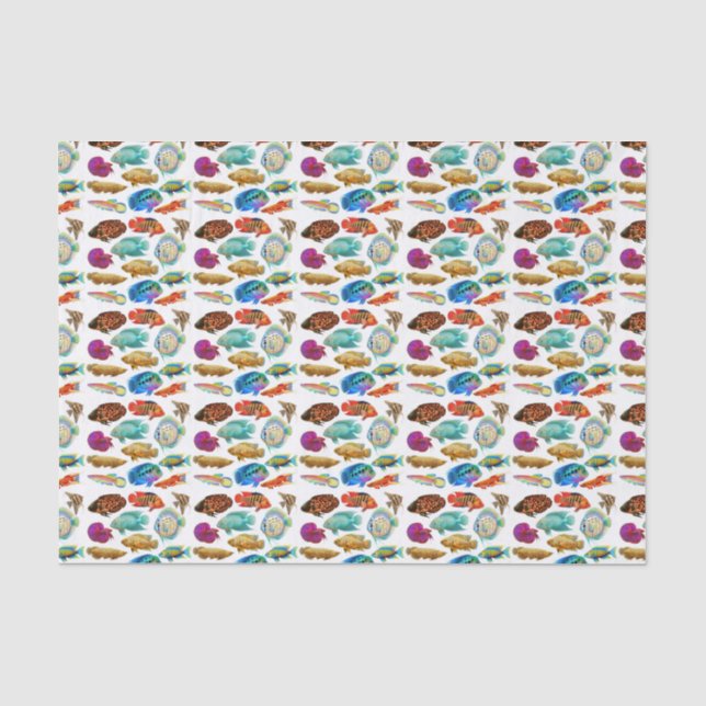 Tropical Aquarium Fish Tissue Paper (Front)