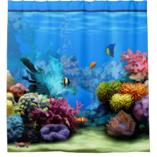 Tropical Aquarium with Colourful Fish and Coral