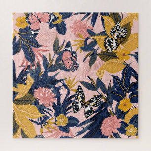 Tropical Art: Bright Forest Patterns Jigsaw Puzzle