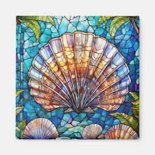 Tropical art magnet