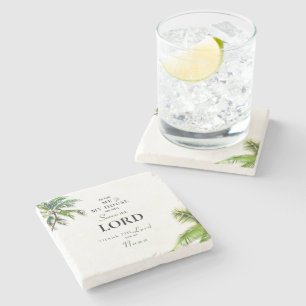 Tropical As for Me & My House Thanks to Nana Stone Coaster
