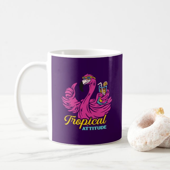 Tropical Attitude Coffee Mug (With Donut)