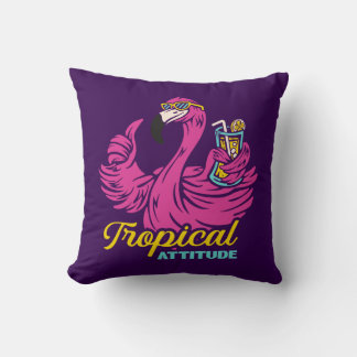 Tropical Attitude Throw Pillow