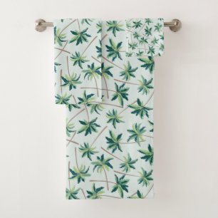 Tropical Australian Foxtail Palm Bath Towel Set