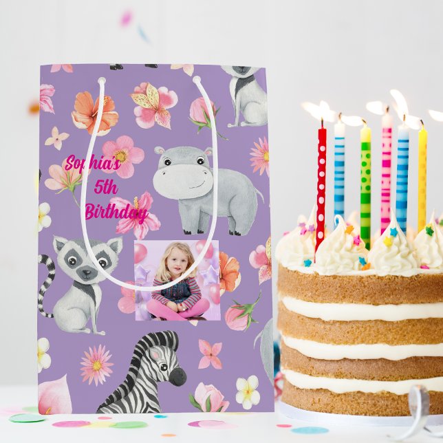 Tropical Baby Animals Gift Bag for Kids Birthday (Creator Uploaded)