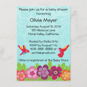 Tropical Baby Shower Invitation