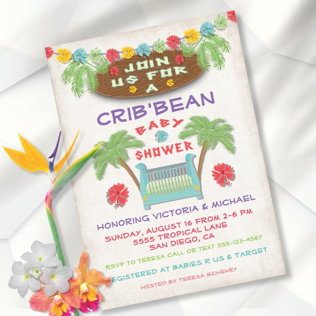 Tropical Baby Shower Invitation (Creator Uploaded)
