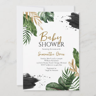Tropical Baby Shower Invitation