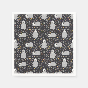 Tropical Baby Sloth Pattern Napkin