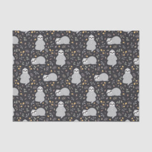 Tropical Baby Sloth Pattern Tissue Paper