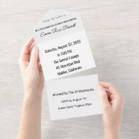 Tropical Bachelorette All In One Invitation