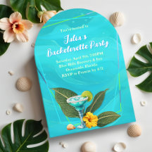 Tropical Bachelorette Party Blue Waves