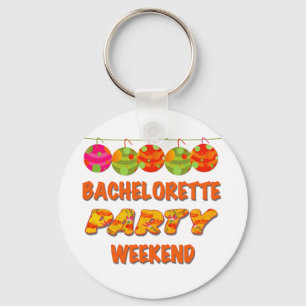 Tropical Bachelorette Party Weekend Keychain