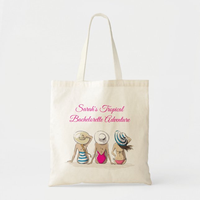Tropical Bachelorette  Tote Bag (Front)