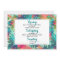 Tropical Bachelorette Weekend Schedule Invitation