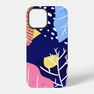 Tropical background with jungle plants. Palm leave iPhone 12 Case