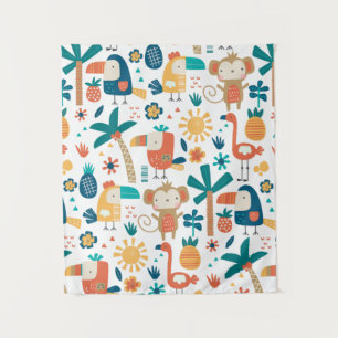 Tropical Backyard Arts Tapestry
