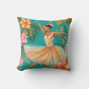Tropical Ballerina ViI Pillow