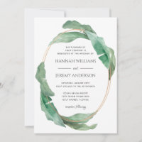 Tropical Banana Leaves Botanical Greenery Wedding