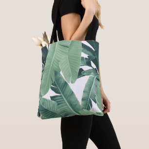 Tropical Banana Leaves Jungle #4b #tropical #wall  Tote Bag