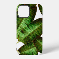 Tropical banana leaves, jungle leaf seamless flora