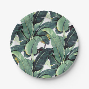 Tropical Banana Leaves Palm Tree 7" Paper Plates