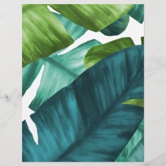 Tropical Banana Leaves Unique Pattern