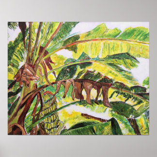 Tropical Banana Tree Poster