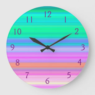 Tropical Bands Wall Clock