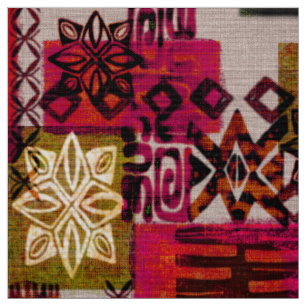 tropical barkcloth style vintage hawaiian fabric