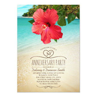 30th Wedding  Anniversary  Invitations Announcements 