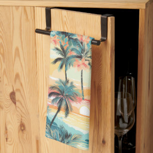 Tropical Beach #5 Kitchen Towel