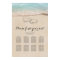 Tropical Beach 8 Table Wedding Seating Chart