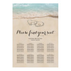Tropical Beach 8 Table Wedding Seating Chart