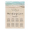 Tropical Beach 8 Table Wedding Seating Chart