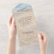 Tropical Beach All in One Wedding Invite