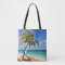 Tropical Beach And Palm Tree