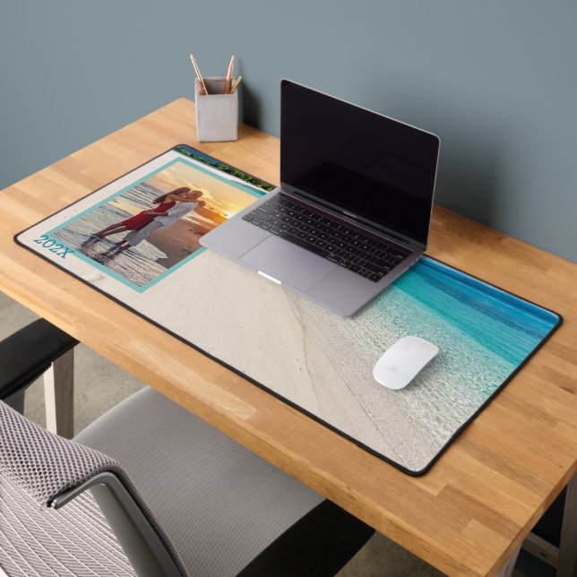 Tropical Beach Année Date Modèle photo (Bureau 2)