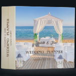 Tropical Beach Arbor Wedding Binder<br><div class="desc">Beach wedding planner.</div>
