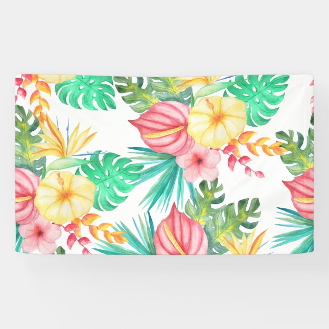 Tropical Beach Artwork Banner (Horizontal)