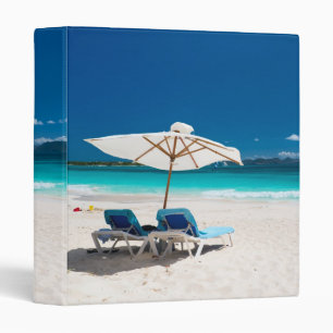 Tropical beach binder